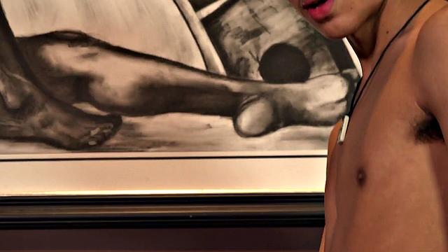 Latino twink sprayed with jizz after blowing amateurs