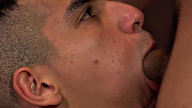 Latino twink sprayed with jizz after blowing amateurs