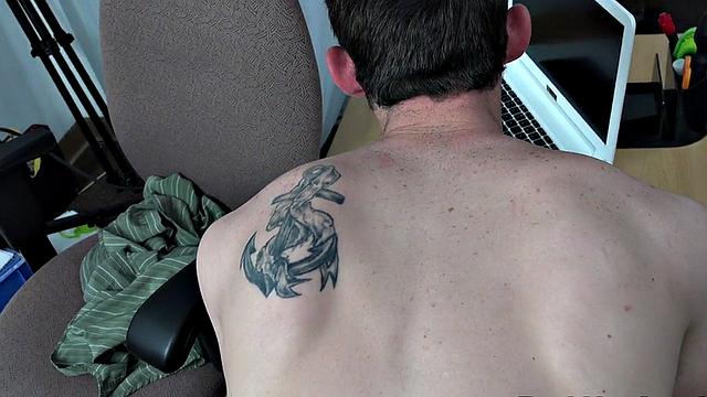 BBC stud fucks white gay in anal hole in POV doggystyle