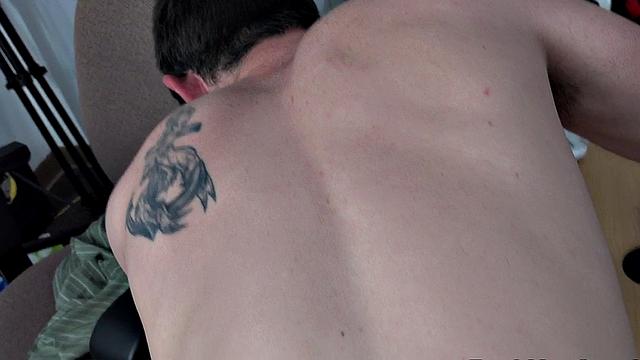 BBC stud fucks white gay in anal hole in POV doggystyle