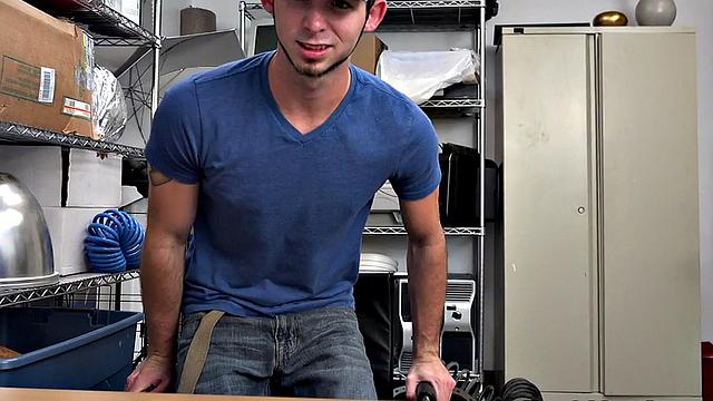 BBC stud fucks white gay in anal hole in POV doggystyle