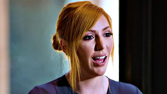 Redhead massaging stepmomy pleasuring oiled stepson cock