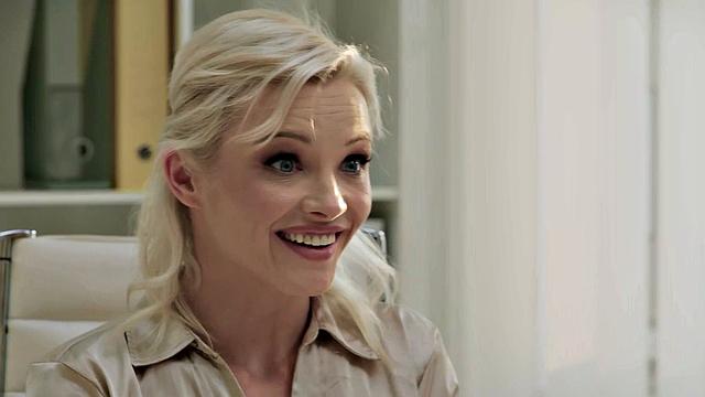 21 SEXTURY - Naughty Blonde Zazie Skymm Fucks Her Coworker After Peeing On Herself