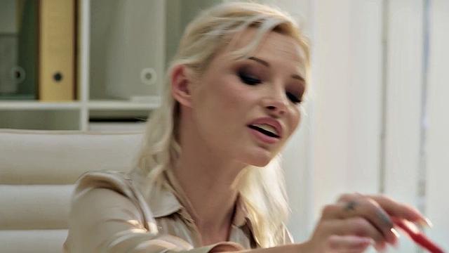 21 SEXTURY - Naughty Blonde Zazie Skymm Fucks Her Coworker After Peeing On Herself