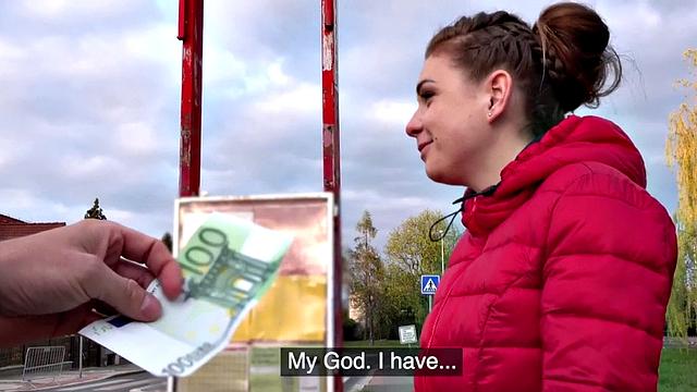 Roundass eurobabe doggystyled after pickup