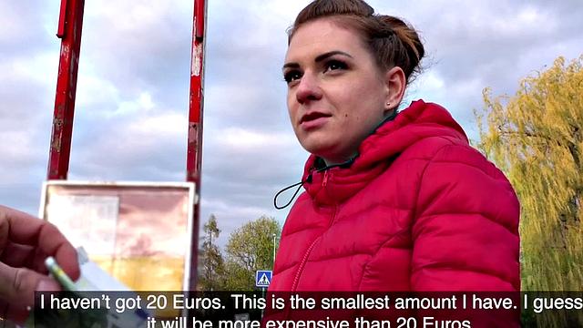 Roundass eurobabe doggystyled after pickup