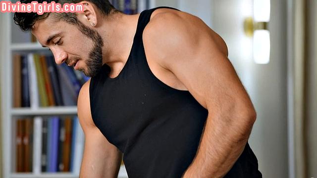 Trans goddess doggystyled by lover