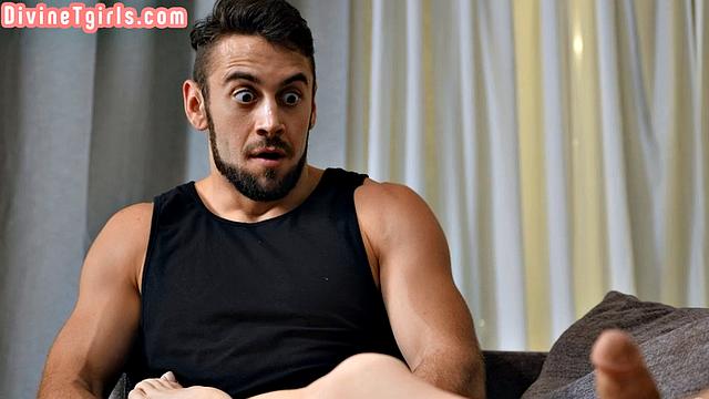 Trans goddess doggystyled by lover