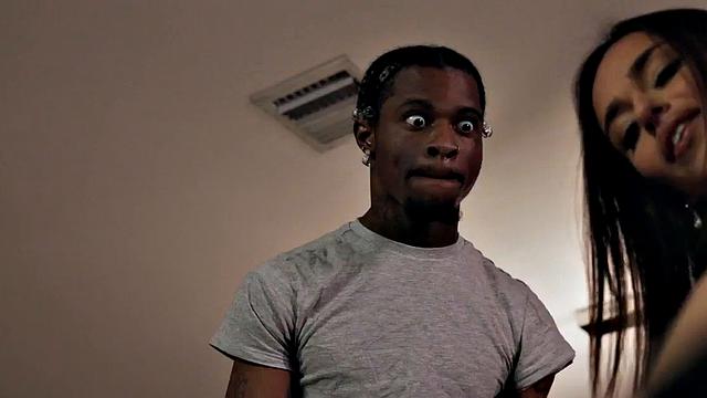 Spanked nympho sharing BBC with busy slut in 3some