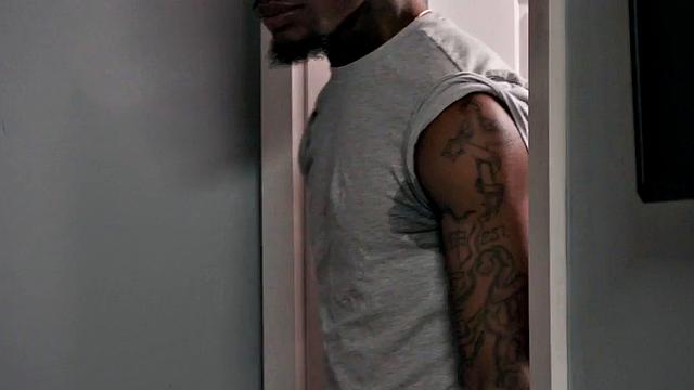 Spanked nympho sharing BBC with busy slut in 3some