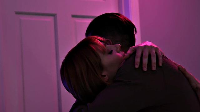 Ginger babe bounces on boyfriend's cock