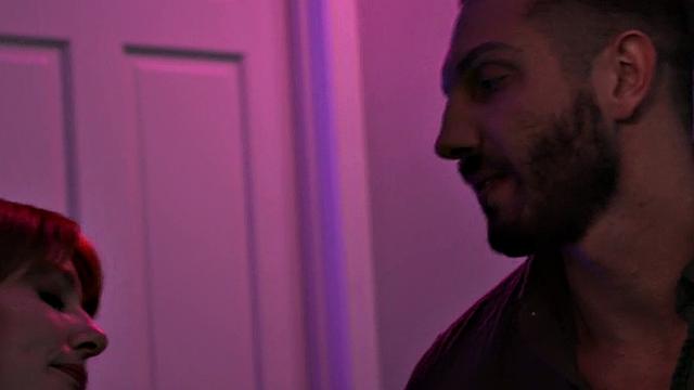 Ginger babe bounces on boyfriend's cock