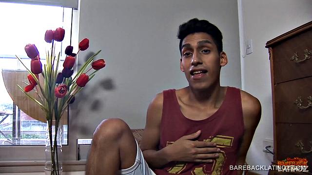 Featured solo boy of the week: Alejo, a slim and smooth Latino that's hot to watch. The boy does a slow tease strip that includes a good look at his butt, before the underwear is pulled off. Then he gets busy working on his uncut cock.