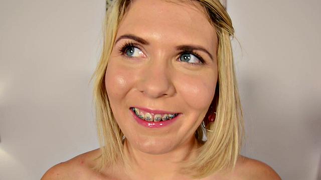 Good little girl is young, with braces, a flat chest and a wet, smooth pussy.