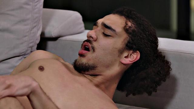 BBC jock barebacks guy's asshole until cumshot