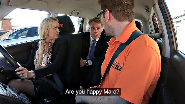 Experience Sexual Memories with a bald blonde in stockings and high heels