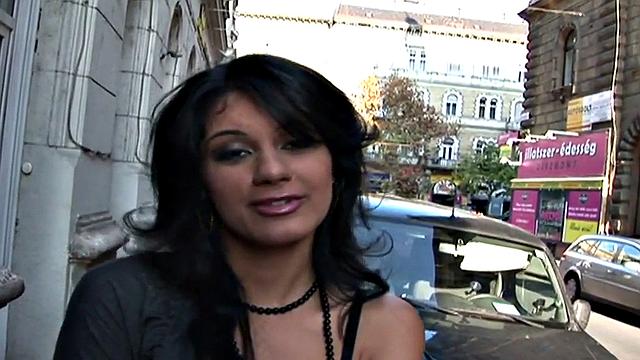 Public slut smashed by big dick in wet pussy