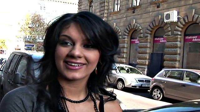 Public slut smashed by big dick in wet pussy