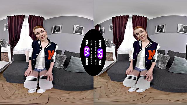 Solo orgasm before college class