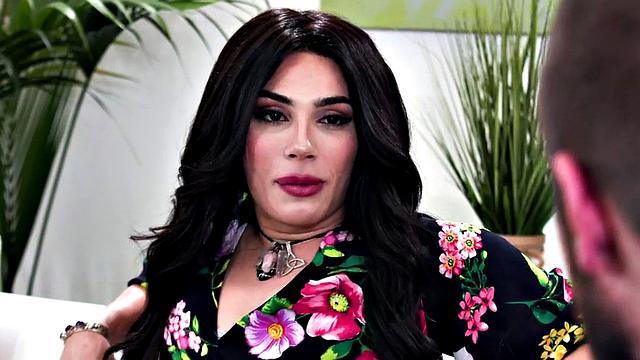 Stunning Trans pounded after teasing