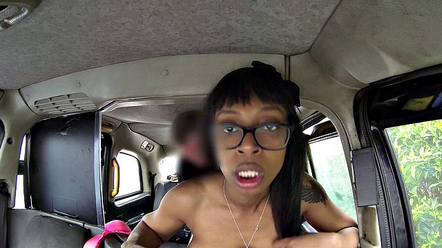 Sexy Brunette Lips and High Heels Get Pounded in Doggystyle Taxi Ride