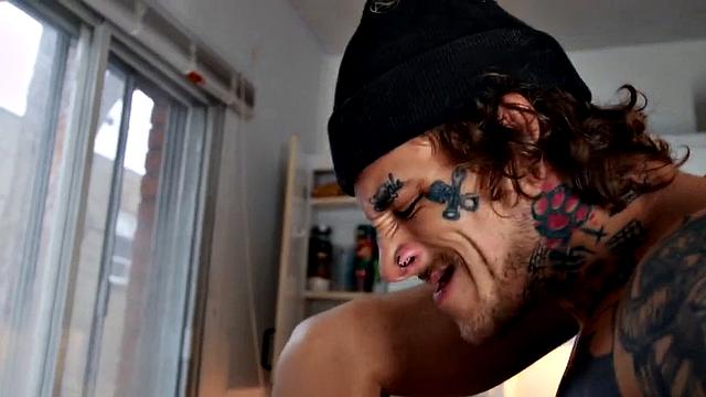 Dominant pissing jock barebacks ass on kitchen