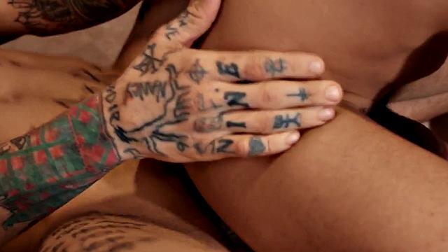 Dominant pissing jock barebacks ass on kitchen