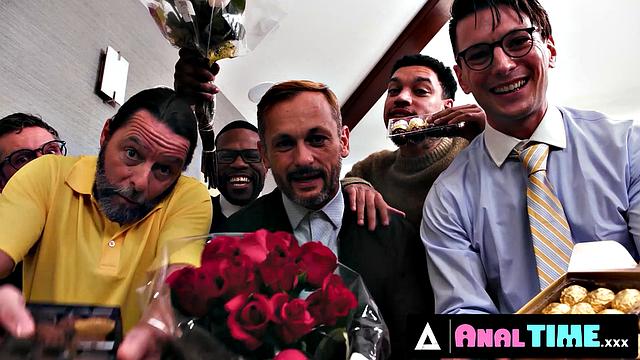 ANALTIME.XXX - Rebel Rhyder Down On Luck Gets Cheered Up With Hardcore Anal Blowbang