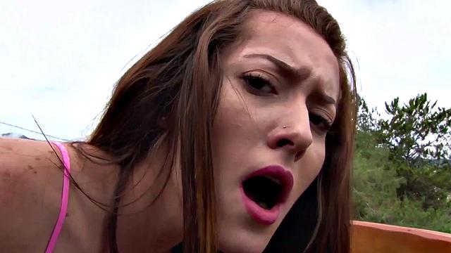 Petite little kylie toys pussy