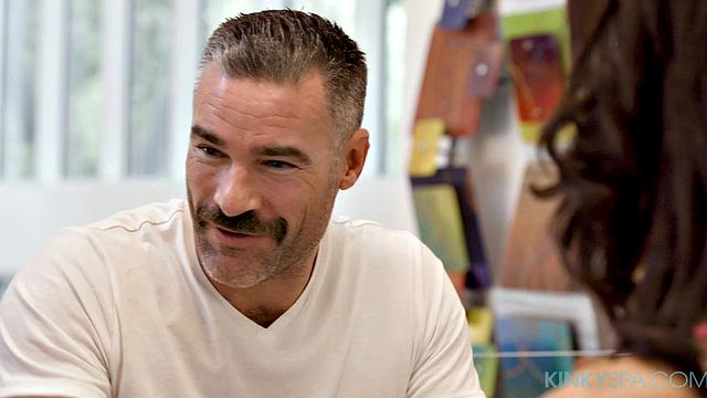 Alexis Tae gets a massage at the KinkySpa