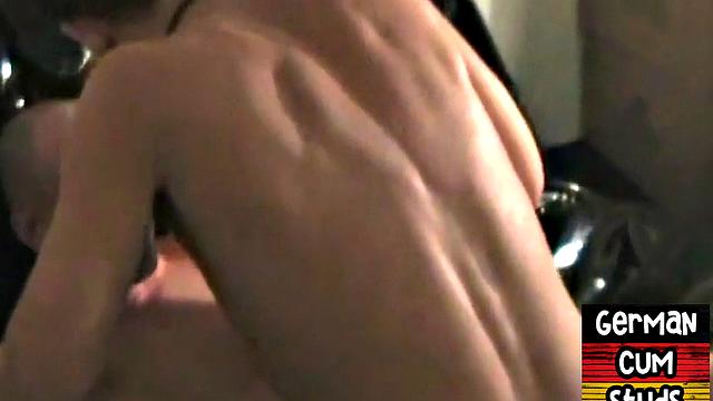 Horny German stud rimmed and barebacked by BF in closeup