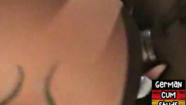 Horny German stud rimmed and barebacked by BF in closeup