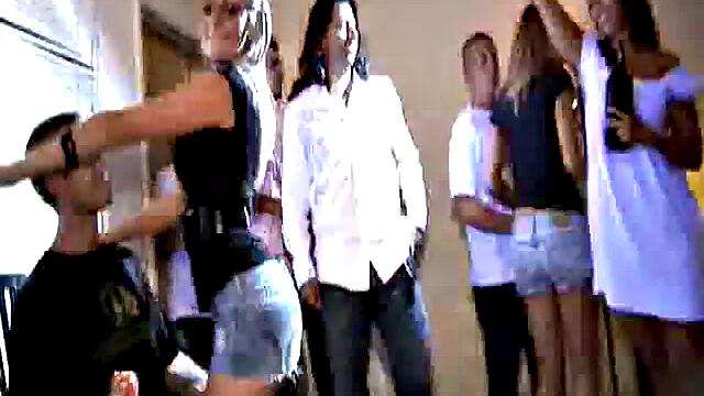 Hot blonde coed rides hard dick