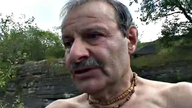 Teen craves grandpa's cock down her throat