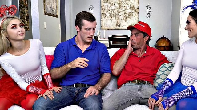 Забудь про политику и врывайся в жаркий групповой секс