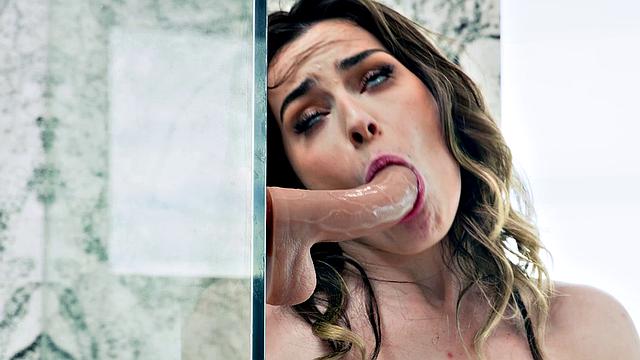 ADULT TIME - Nympho Chanel Camryn Can't Resist Using Her Bestie's DILDO!