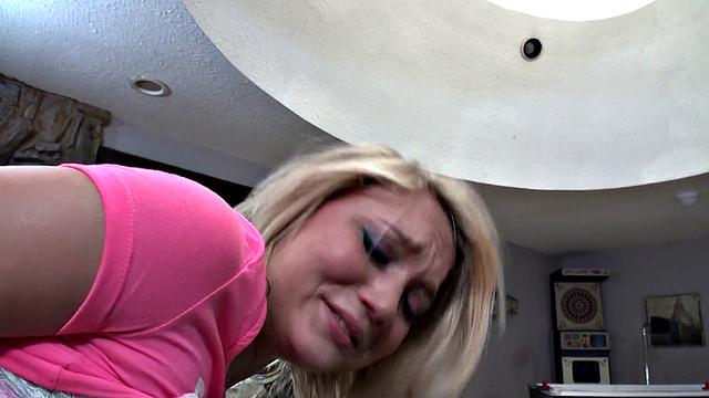American blonde schoolgirl indulges in kinky anal play after school
