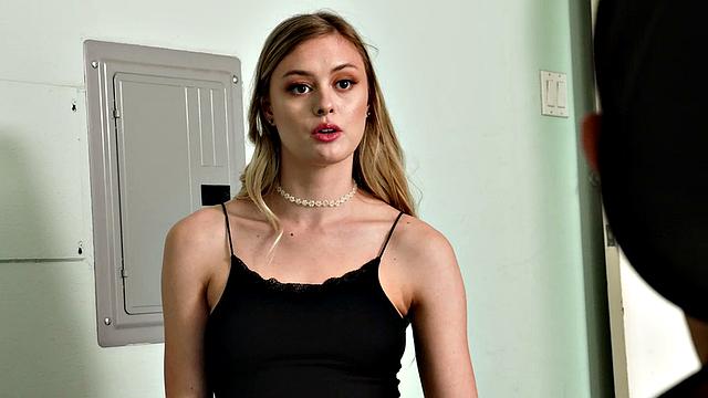 Natural teen Amber rides big bully cock to protect her brother