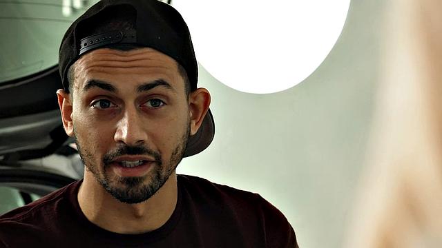 Natural teen Amber rides big bully cock to protect her brother