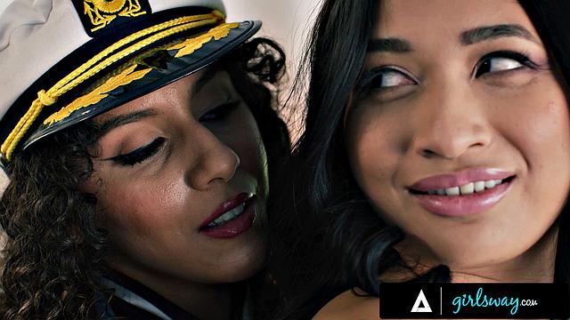 GIRLSWAY - Naughty Avery Black Wants ROPE BONDAGE Fantasy From Femdom Neighbor Liv Revamped