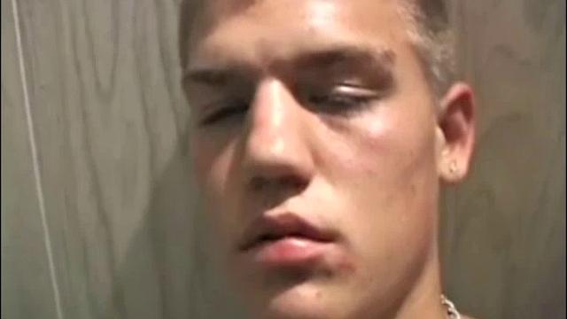 Young Lance has a very inviting and sexy look, as he stares into the camera, while massaging his hard cock. We enjoy a nice long stroke from this naked boy, before he blows his load over a chair.