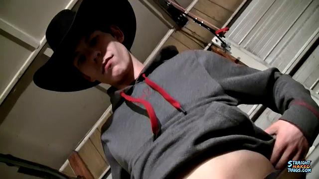 Straight Country Boy Cooper Reeves Strokes A Load Out