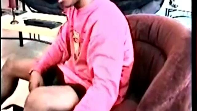 Mondo gets naked and Vinnie takes his huge cock down his throat. Mondo grabs Vinnie's head and starts face fucking him, hitting the back of his throat.