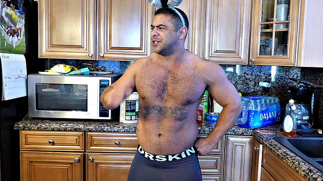 Bisexual busty lady in pantyhose fucked in MMF trio