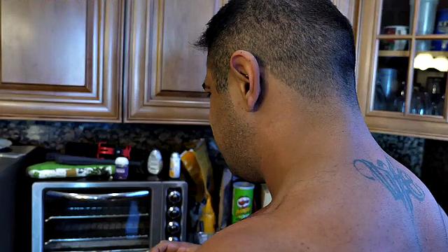 Bisexual busty lady in pantyhose fucked in MMF trio