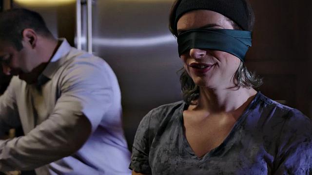 Trans blown and jerked before cockriding boyfriend