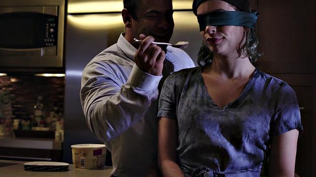 Trans blown and jerked before cockriding boyfriend