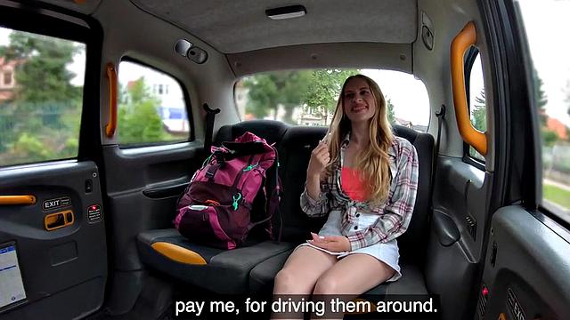 Public taxi amateur slut fucked by taxi driver