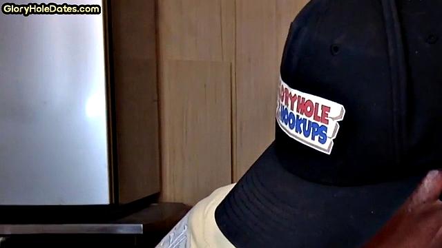 Caught old bearded man suck BBC in gloryhole