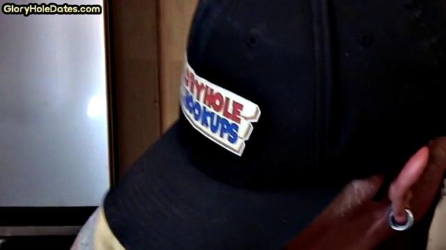 Caught old bearded man suck BBC in gloryhole